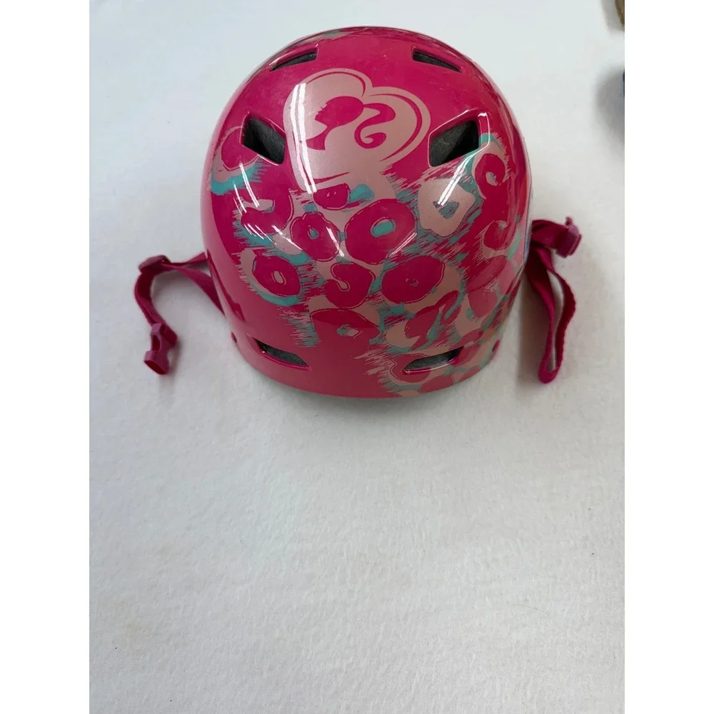 Barbie Pink Skateboarding Roller Skating Helmet Girls Child Size 52-54cm